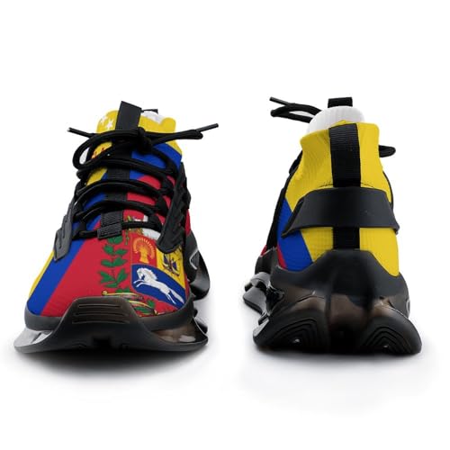 Venezuela Flag Walking Shoes for Men Lightweight Tennis Fashion Elastic Sports Shoes Cushion Basketball Shoes2