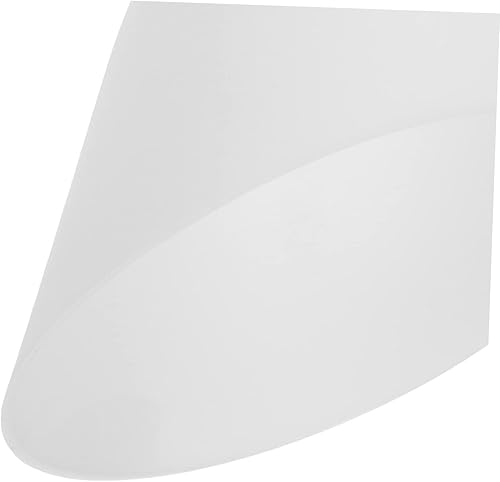 Miniatura 3 de Veemoon Pantalla de lámpara de plástico, 6 piezas de repuesto con forma de herradura inclinada, pantalla blanca, cubierta de lámpara de pie para