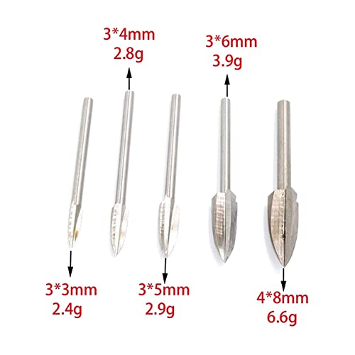 Foret de gravure affûtage rapide et précis pour bois 5pcs