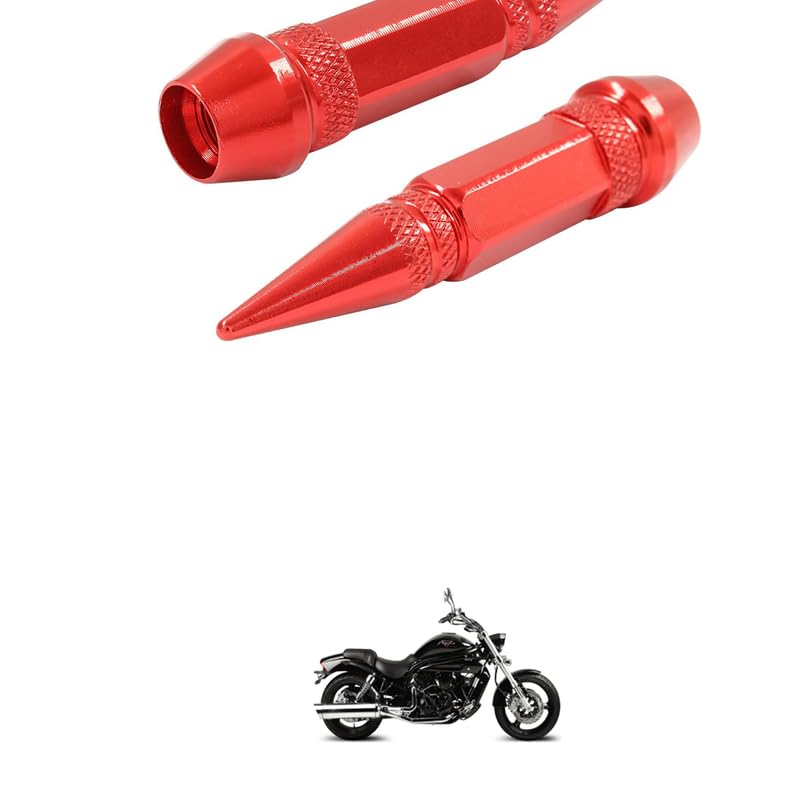 LOVMOTO Universal 2PC Spiked Aluminum Stem Valve Caps Dustproof Tire Wheel Stem Caps for Cars,SUVs,Trucks Bicycles and Motorcycles Comfortable with Aq-ui-la P-ro 650-image-36