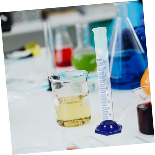 Probetas graduadas de plástico con cepillo de limpieza para laboratorios 7