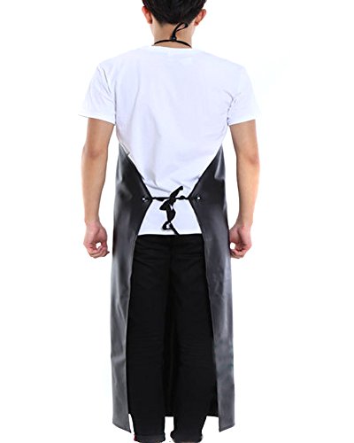 Bestcyc 14177041 Men'S Black Heavy Duty Waterproof Stain Resistant Pvc Extra Long Apron thumb #2