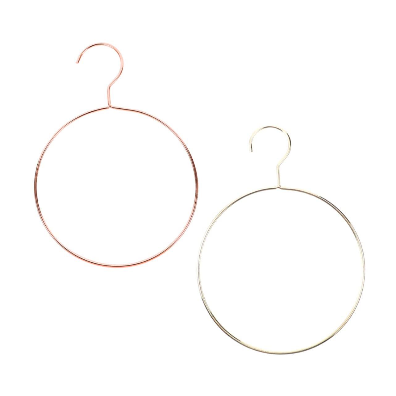 MUCKLILY 2pcs Multi Functional Hanger Scarf Display Rack for Organized Wardrobe Tie Hanger with Easy Access for Scarves Ties and Belts for Home Use