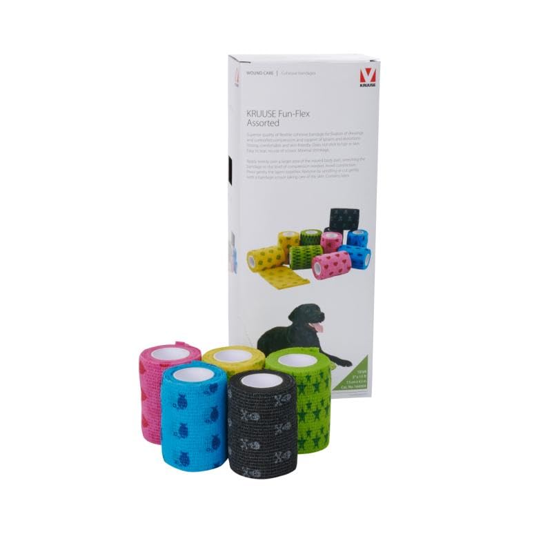 Kruuse Cohesive Fun-Flex Bandage - 7,5cm x 4,5m