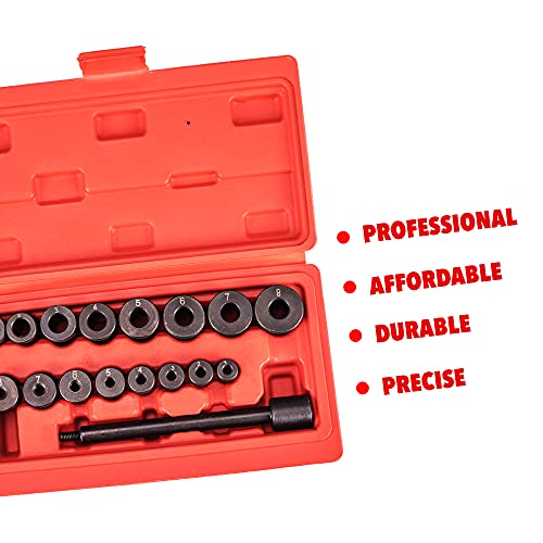 Shankly, Universal Clutch Alignment Tool Set - 17 Pieces, Precision Manufactured Steel Bushes And Chemically Blackened Includes A Heavy-Duty Carrying Case #TOP5