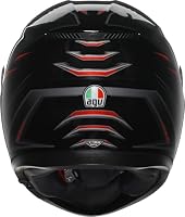 AGV K3 Syth Helm, schwarz/grau/rot, L (59/60) – Ansicht 5