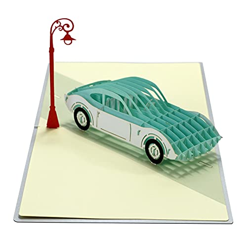 CUTPOPUP The Classic Car Fathers Day Pop Up Card, Birthday Pop Up Card, 3d Popup Greeting Cards, Handmade 3D Popup Birthday Card. - Image 4