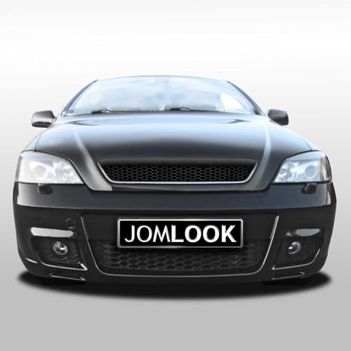 JOM Pare-Chocs Avant pour Opel Astra G T98 1998-2009 Plastique Noir 1 Piece