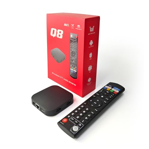 Image of BOXPUT Q8 4K Android 11.0 TV Box with Amlogic S905Y4, 4GB RAM, 32GB ROM, Dual WiFi 2.4G /5G & BT5.0, Smart TV Box with BT Voice Control and Infrared Learning (Batteries Not Included)