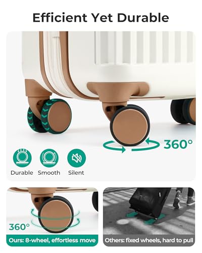 BAGSMART 100% PC Hardside Carry-On