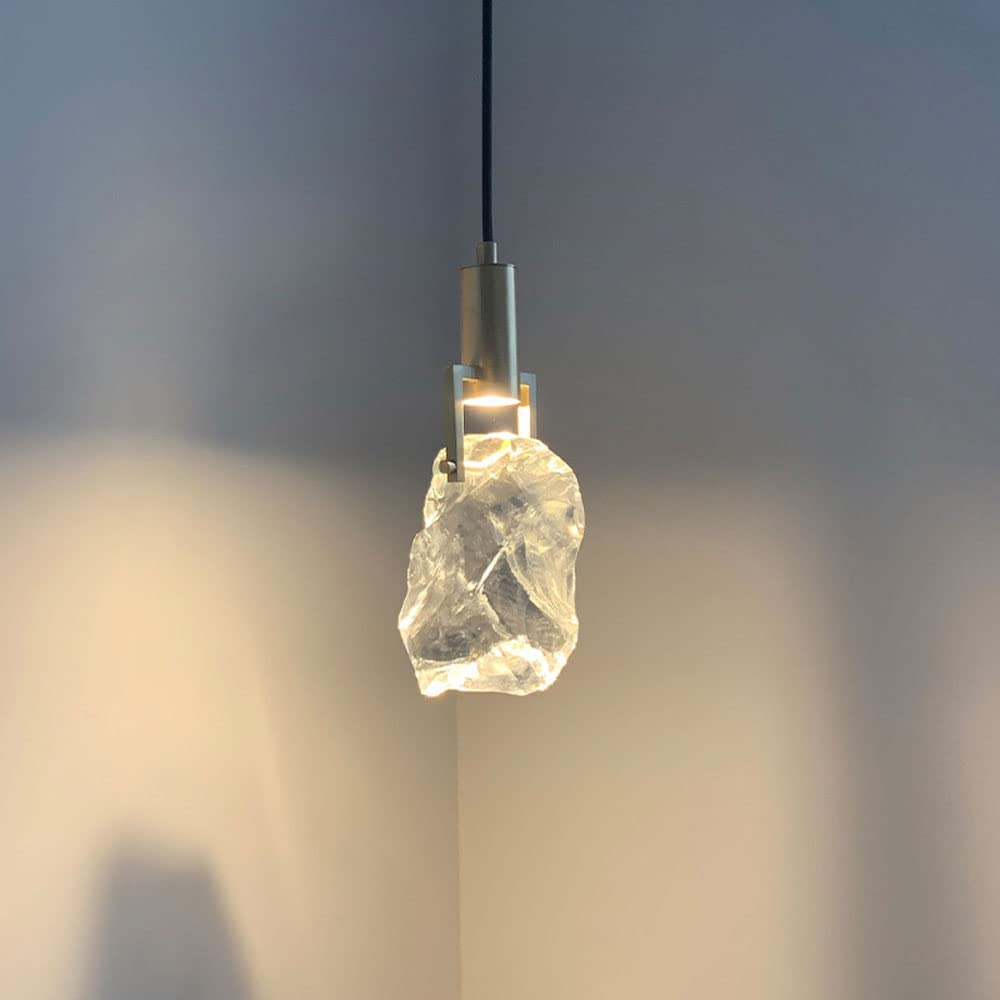 Moderne Kristall kleine Pendelleuchte Wohnzimmer Schlafzimmer Nachttisch kleine Lampe Studio einfache Kupfer einzelne Lange Hängelampe Kücheninsel Esszimmer Licht