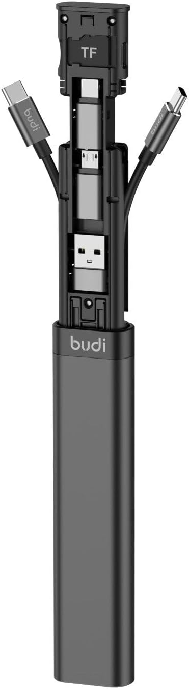 fonefunshop Budi 9-in-1 Essential Travel Charging & Data Sync Cable Stick