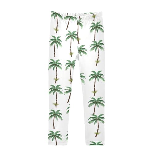 Kids High Waist Palm Tree Leggings for Toddler Girls 4T 202b3310
