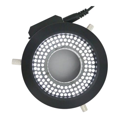 顕微鏡キット 顕微鏡リング偏光子光源 120PCS LED 直径 62mm 偏光子調整ビジョン照明器 H_DMI VGA USB カメラ用 顕微鏡レンズアダプター