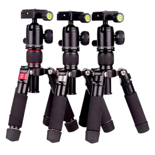 Trípode portátil de viaje plata con rotación fluida de 360 grados 2