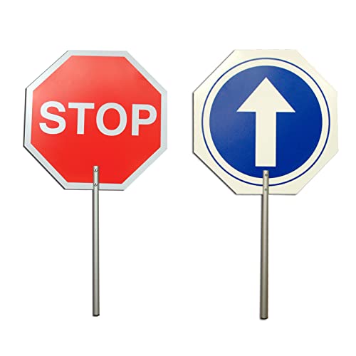 EberSign | Paleta de Obra Stop/Paso Mango de Aluminio 59x30cm