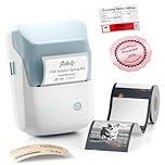 NIIMBOT B1 Pro Label Maker with 1 Roll Label, 300 DPI HD Bluetooth Thermal Label Printer for Home Office Small Business Organization, for DIY Crafts, Scrapbook, Photos, Meomo, Blue