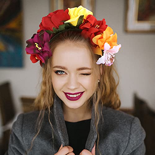 Minkissy - Fascia per capelli con motivo a rose