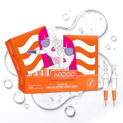 7D Hyaluronic Acid Plump Face Serum For Wrinkle Filler Single Use Anti-Aging Reduce Finelines Dewy Face Skin Elasticity-13 Types HA all day hydration