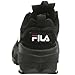 Fila Youth Disruptor II Sneaker,Black/White/VinRed,4 M Big Kid