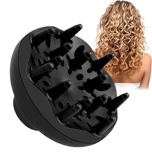 Haardiffusor Aufsatz Universal Diffusor Aufsatz Föhn Diffuser Haare Locken Universal-Haar-Diffusor für Lockiges und Welliges Haar mit Düse (B)