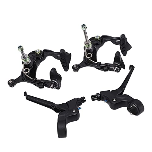 Brake Set, Aluminum Alloy Dual Pivot Brake Caliper Brake Lever Set for Brompton Folding Modified Parts