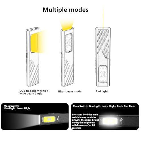Lampe de poche longue portée 1500 lumens rechargeable EDC - 5