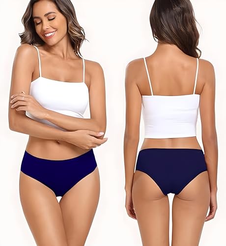 Image of NICSY Women Underwear Hipster Panty, Antibacterial Cotton Stretchable Super Combed Ladies Bikini Brief, Panty for Women.
