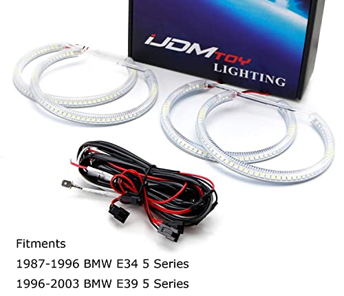 Kit de Luces LED Halo Anillos Angel Eyes 7000K Xenón Blanco miniatura 2
