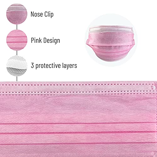 LOOKLOOK Atmungsaktive Hygienische Einwegmaske, Einweg-Gesichtsmasken, Staubmaske, Atemmaske, 3 Schichten, Kinder, Pack… – Bild 6