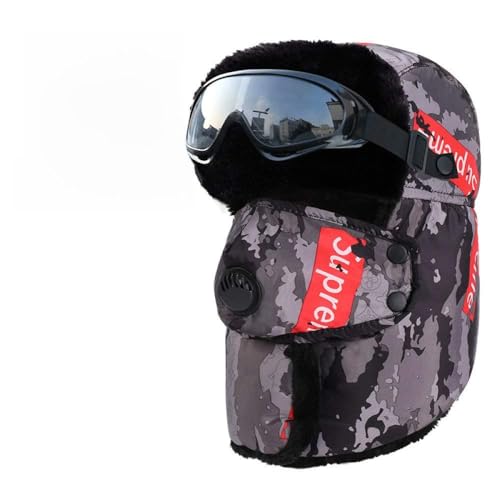 Bonnet d'aviateur camouflage pour le patinage et les sorties d'hiver