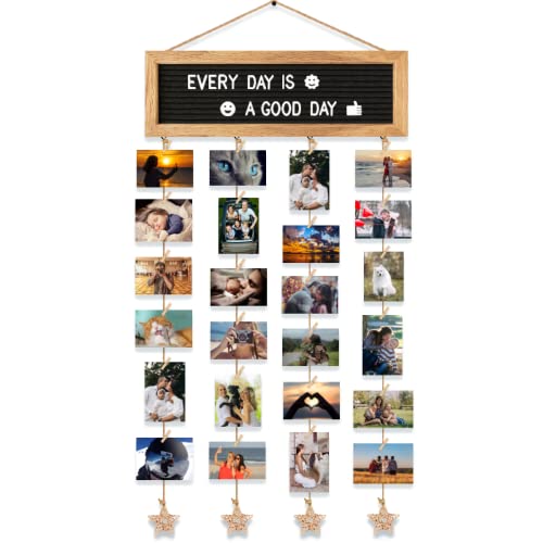 CJIAWYS Family Picture Frames Collage Photo Hanging Display, Unique DIY