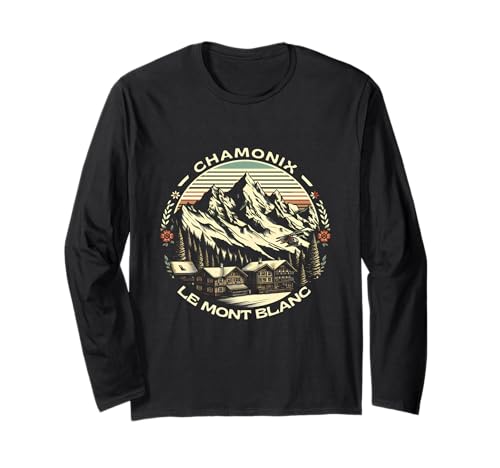 Chamonix Mont Blanc Ski & Snowboard Long Sleeve T-Shirt
