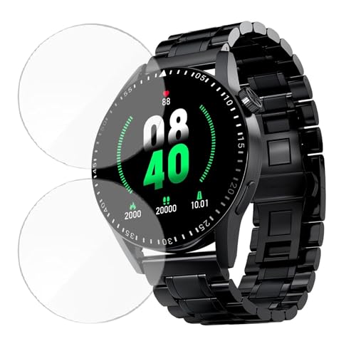 Image of 2 Pack| Smartwatch Screen Protector for Fire Boltt Talk 2 Pro Ultra |1.39 inch| | Flexible TPU Film, 9H Scratch Resistant, Bubble Free Installation - Not Tempered Glass