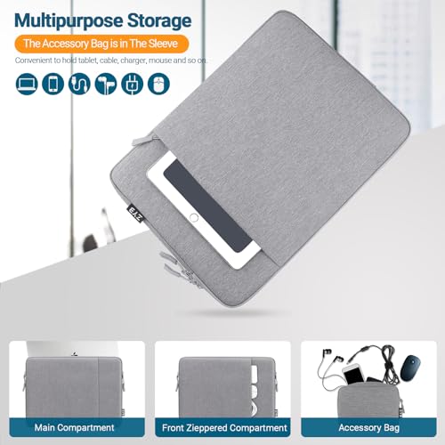 Housse Ordinateur 16 Pouces ZYB Pochette Grise Élégante MacBook Pro 16