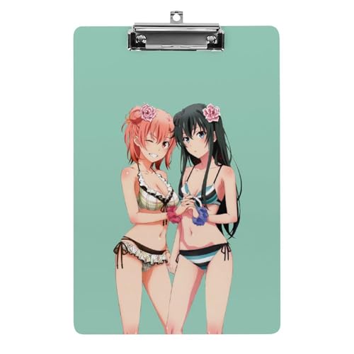やはり俺の青春ラブコメはまちがっている。雪ノ下雪乃 バインダー A4 クリップボード クリップファイル 事務用品 入職プレゼント ファイル 多機能 ファイルボード 伝票ホルダー 書類整理 会議パッド オフィス用品