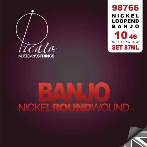 PICATO Bangjo10-46 Lot de 6 boucles en nickel 87 ml Cover