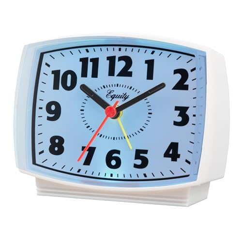 Image of Equity 33100 Electric Silent Analog Alarm Clock with Lighted Dial (Pack of 6)