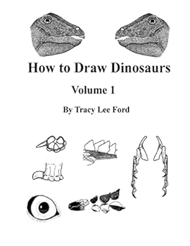 Paperback How to Draw Dinosaurs volume 1: This book is unlike other how to draw books. It is not about circles and lines, it is about their anatomy and the scie Book