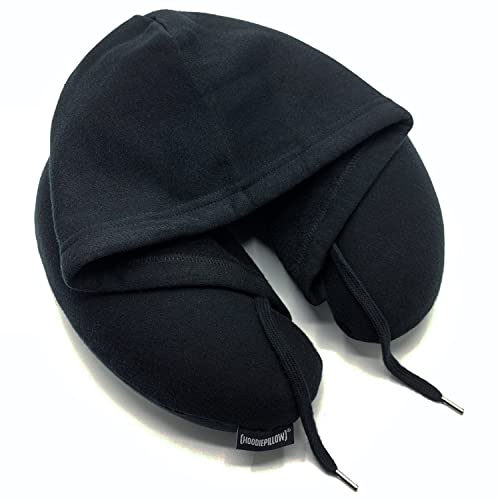 Almohada viscoelástica para viaje con capucha ajustable miniatura 1