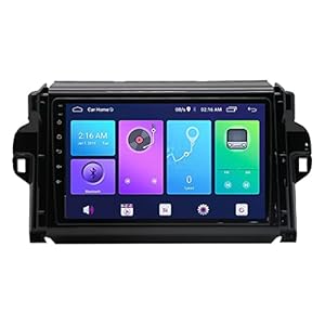 Android 11 Autoradio Navigation Navigation Stéréo Player Multimedia GPS Radio IPS 2.5d 9″Screen Tactile, avec Carplay, Adapté à Toyota fortuner Covert(Size:4core 1.5Ghz WiFi 1+16G)