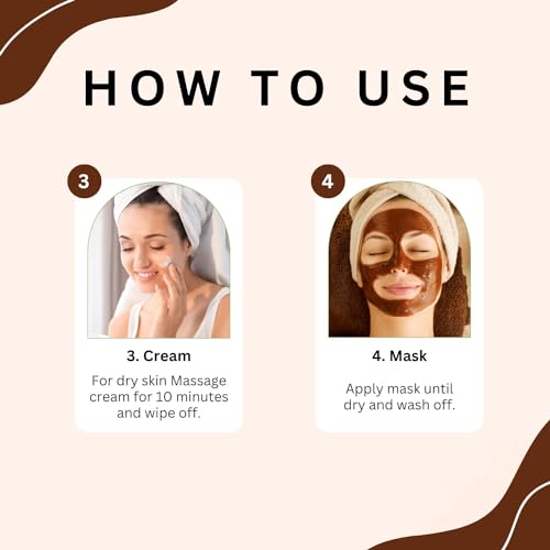 Image of Aroma treasures Chocolate Facial Kit for all skin type (One time use kit)