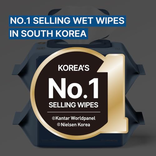 Image of BEBESUP- Korea's #1 Signature Baby Wipes - Hypoallergenic Water-based Unscented Alcohol-Free Ultra-Thick Super Seed Extracts Organic Plant-Based for sensitive skin Flip-Top 560 Count (8 Packs)