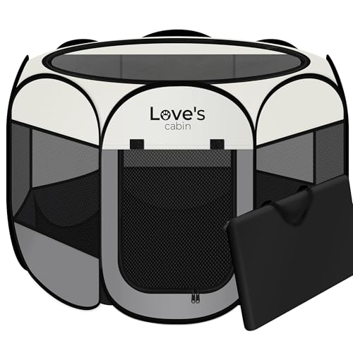 Love's cabin Pet Puppy Dog Playpen, Small Dog Tent...