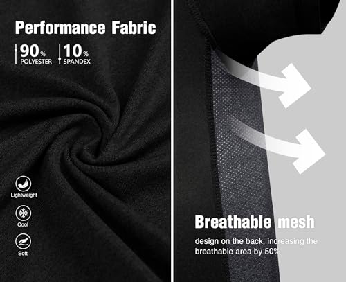 SWISSWELL Polo Shirts for Men with Pocket Short Sleeve Lightweight Performance Golf Shirt Mesh Summer Casual Shirt3