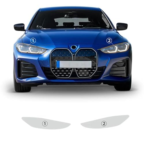 Autoscheinwerfer Schutzfolie für BMW I4 G26 2022-2023,Autoscheinwerfer-Schutzfolie Anti-Kratz-Folie TPU-Aufkleber Zubehör