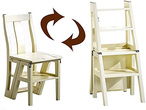 Tabourets de bibliothèque pour adultes échelle pliable bois massif