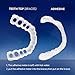 Denture Fake Teeth Veneer Dental, Veneers Snap in Teeth, Cosmetic Tooth Replacement Kit for Real Teeth, Top Only One Size Fits Most