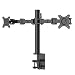 FLEXIMOUNTS D1D Full Motion Dual Arm Desk Monitor Mount Stand Fits 10"-27" LCD Computer Monitor,Clamp Mounting, 22 lbs Loading capacity