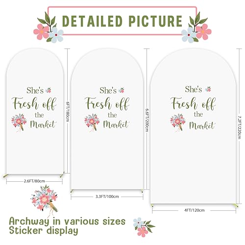 Vinilo Decorativo Wall Decal Tema Mercado para Boda miniatura 3